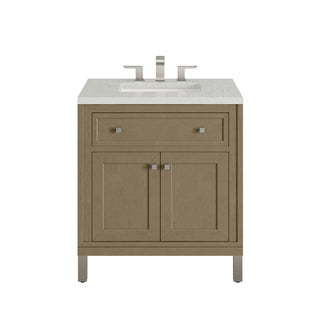 30 Inch Chicago Freestanding Vanity in Walnut Whisper / Lime Delight Top