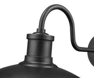 Calhoun 10.5" High 1-Light Outdoor Wall Sconce - Textured Black
