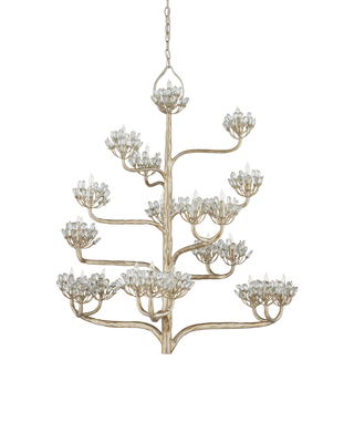 Agave Americana Silver Chandelier