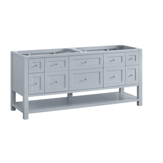 72 Inch Breckenridge Freestanding Vanity in Serenity Blue / Eternal Jasmine Pearl Top