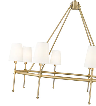Adorra 40" Wide 8-Light Chandelier - Vintage Brass