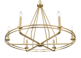 Jody 32.5" Wide 6-Light Chandelier - Vintage Brass