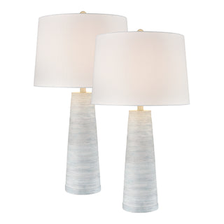 Kent 31'' High 1-Light Table Lamp - Set of 2 Light Blue