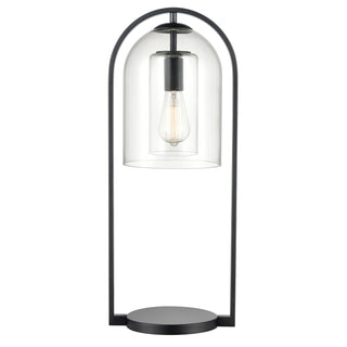 Bell Jar 28'' High 1-Light Desk Lamp - Matte Black