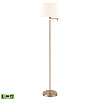 Scope 65'' High 1-Light Floor Lamp - Aged Brass - Includes LED Bulb