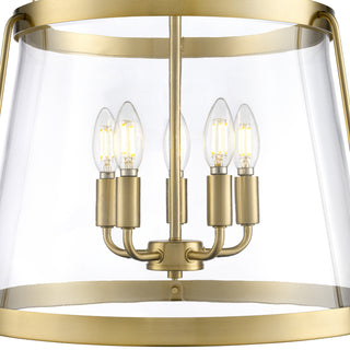 Adabella 17.75" 5-Light Pendant - Vintage Brass