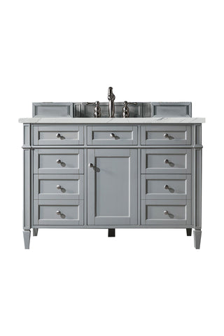 48 Inch Brittany Freestanding Vanity in Urban Gray / Ethereal Noctis Top