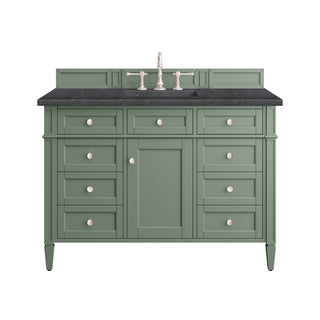 48 Inch Brittany Freestanding Vanity in Smokey Celadon / Charcoal Soapstone Top