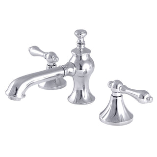 Vintage Widespread Bathroom Faucet in Polished Chrome
