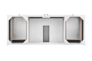 60 Inch Chicago Freestanding Vanity in Glossy White / White Zeus Top