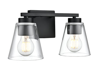 Strayhan 13" 2-Light Vanity - Matte Black