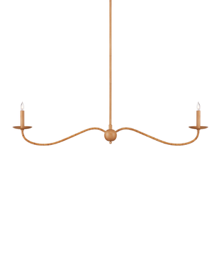 Saxon Linear Tan  Chandelier