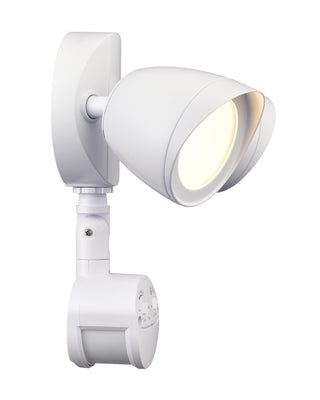 10.5" High 2-Light LED Outdoor Security Flood Light - Powder Coated Matte White