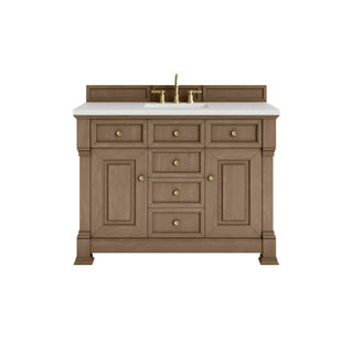 48 Inch Brookfield Freestanding Vanity in Pecan / Lime Delight Top