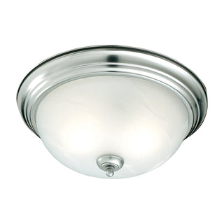 Harmony 12'' Wide 1-Light Flush Mount - Brushed Nickel