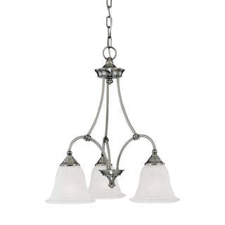 Harmony 20'' Wide 3-Light Chandeliers - Satin Pewter