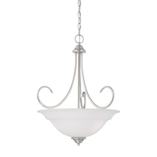 Bella 20'' Wide 3-Light Pendant - Brushed Nickel