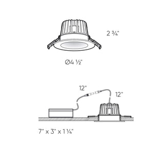 4 Inch Smart RGB+CCT LED Regressed Recessedl light