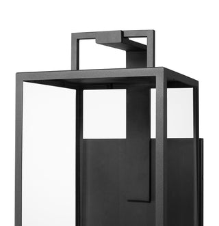 Lamont 34" High 4-Light Outdoor Wall Sconce - Textured Black