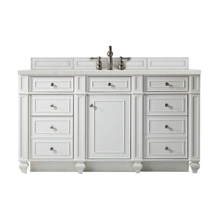 60 Inch Bristol Freestanding Vanity in Bright White / Lime Delight Top