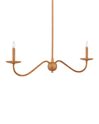 Saxon Linear Tan  Chandelier