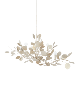 Lunaria Silver Oval Chandelier