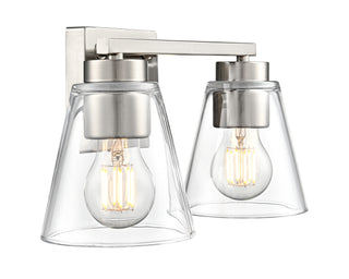 Strayhan 13" 2-Light Vanity - Brushed Nickel