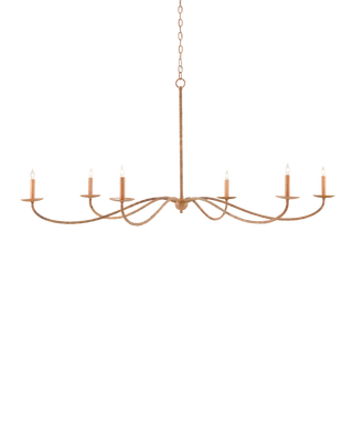 Saxon Large Tan Chandelier