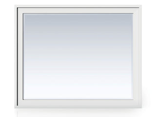 Addison 48" Rectangular Mirror, Glossy White