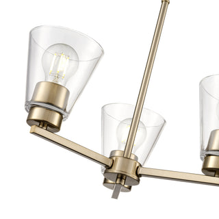 Strayhan 18" 3-Light Chandelier - Modern Gold