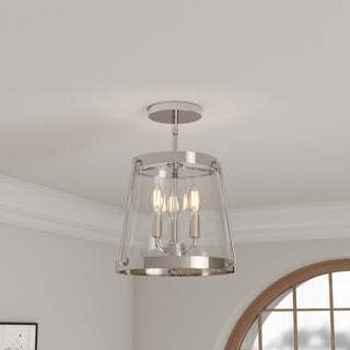 Adabella 12.25" Wide 3-Light Semi-Flush Mount