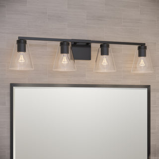 Strayhan 31" 4-Light Vanity - Matte Black
