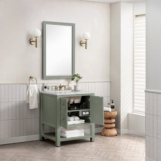 30 Inch Breckenridge Freestanding Vanity in Smokey Celadon / Ethereal Noctis Top