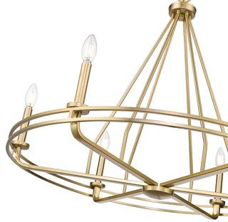 Jody 32.5" Wide 6-Light Chandelier - Vintage Brass