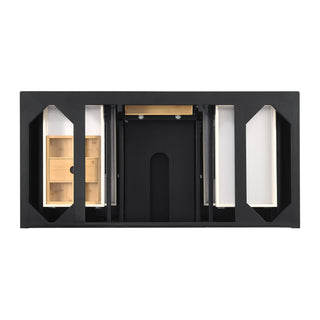 48 Inch Lorelai Freestanding Vanity in Black Onyx / White Zeus Top