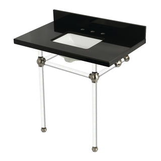 Templeton 36 Inch Console Sink in Brushed Nickel