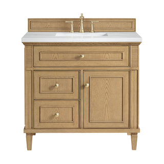36 Inch Lorelai Freestanding Vanity in Light Natural Oak / Arctic Fall Top