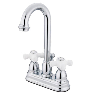 Restoration 4 Inch Centerset Bathroom Faucet in Polished Chrome
