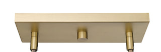Nellita 34" Wide 5-Light Island - Vintage Brass