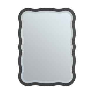 Rowyn Wavy 28" Mirror, Carbon Oak