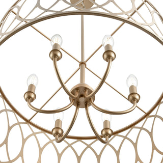 Arelyn 23" Wide 6-Light Pendant - Painted Modern Gold