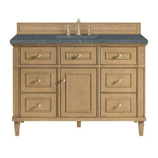48 Inch Lorelai Freestanding Vanity in Light Natural Oak / Parisien Bleu Top