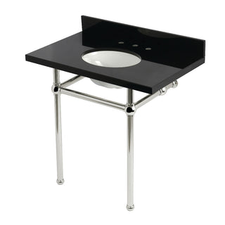 Templeton 36 Inch Console Sink in Polished Nickel