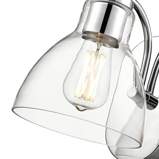 Knightsdale 9.25" High 1-Light Wall Sconce - Chrome