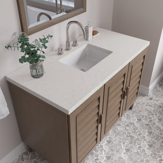 48 Inch Portland Freestanding Vanity in Whitewashed Walnut / Lime Delight Top