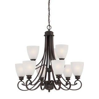 Haven 28.5'' Wide 9-Light Chandeliers - Espresso