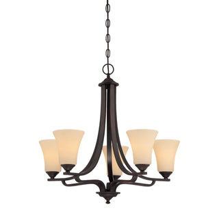 Treme 25'' Wide 5-Light Chandeliers - Espresso