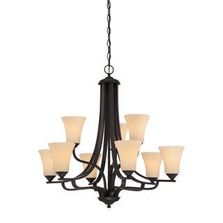 Treme 34'' Wide 9-Light Chandeliers - Espresso