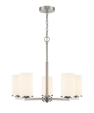 Verlana 24" 5-Light Chandelier - Brushed Nickel