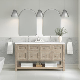 Rohe 24" Arched Mirror, Satin Nickel